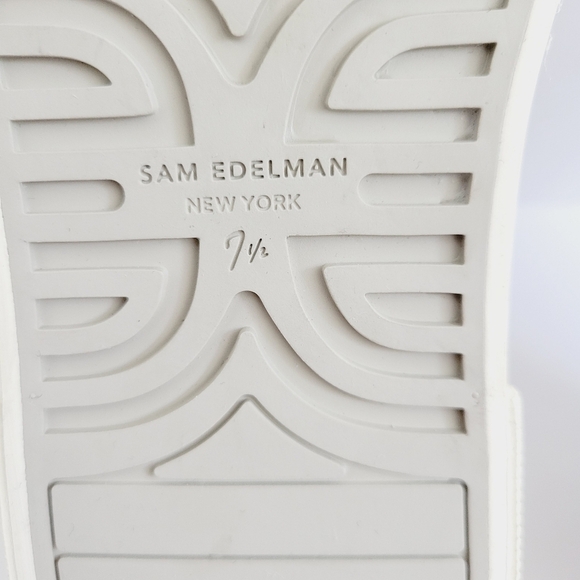 NEW Sam Edelman Sonia White Platform Canvas Sneakers Size 7.5 - Picture 7 of 7
